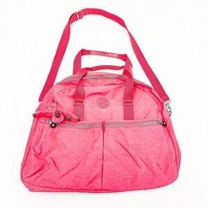 Kipling Eugena Emmy Satchel Emmy Hot Pink Luggage Bag Weekender